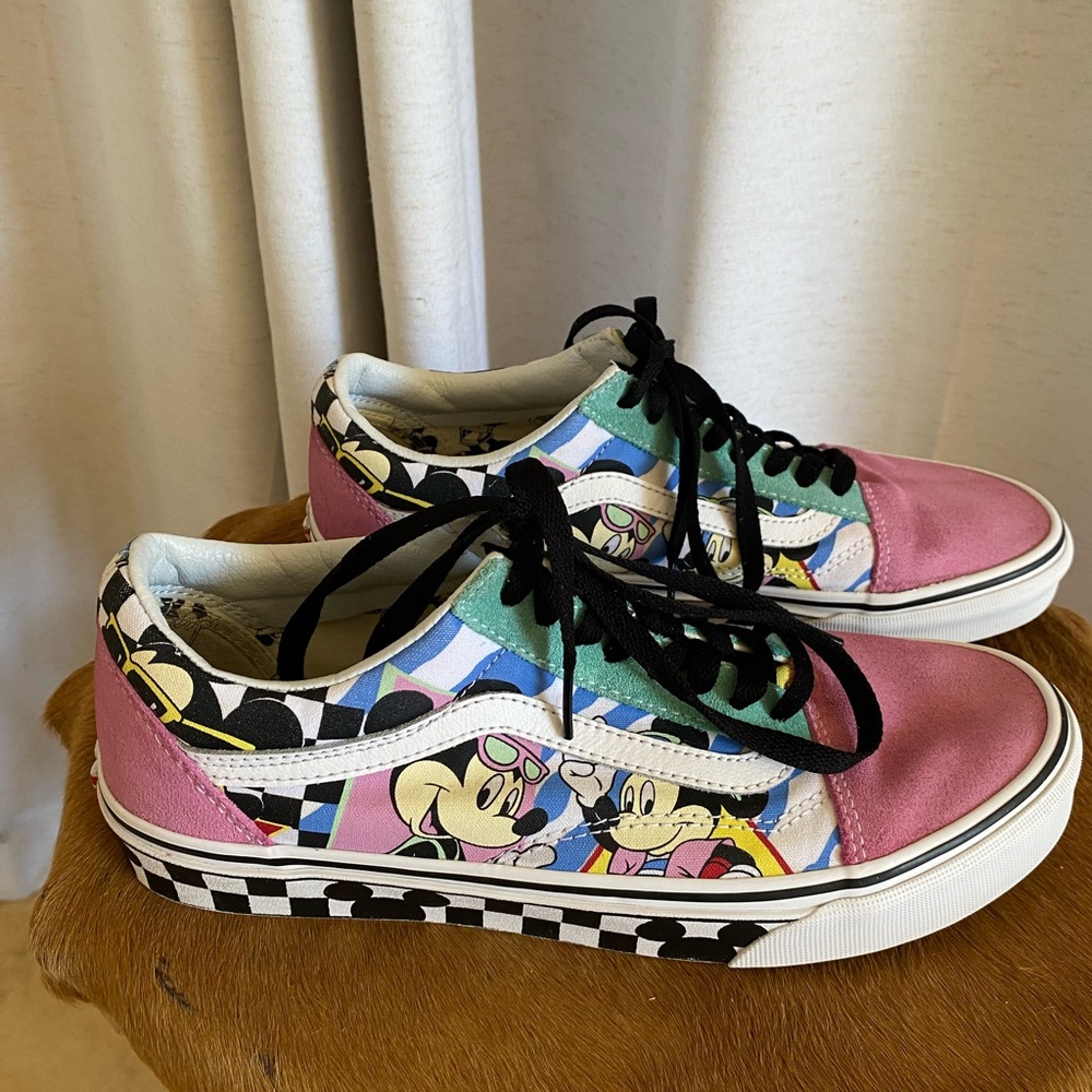 VANS Old Skool Disney Collab 80’s Mickey Mouse Men’s 8.5 Disneyland Sneakerhead - Picture 6 of 10